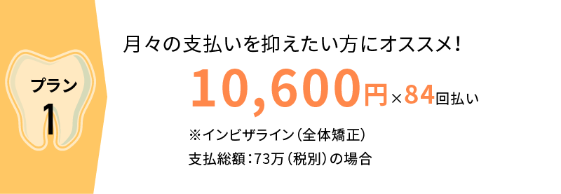 月々の支払いを抑えたい方にオススメ！